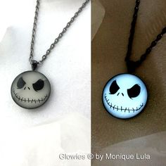 Jack Lost His Head Again! Here Is One Of My Jack Skellington Head Glow In The Dark Necklaces. Handmade By Me In My Studio And Is Safe And Non Toxic. Includes 20 Inch Link Chain In Matching Black. White Halloween Necklace Gift, White Necklace For Halloween Gift, Black Glow In The Dark Jewelry For Parties, Black Glow In The Dark Party Jewelry, White Adjustable Jewelry For Halloween, Adjustable White Jewelry For Halloween, Luminous White Jewelry For Party, Glow In The Dark Black Jewelry For Gift, White Jewelry Gift