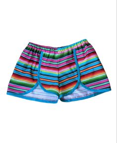 "Women Coachella Serape Shorts - Serape Mexican Shorts - Coachella Summer Shorts - Fiesta Mexican Shorts- Women Coachella Shorts. These are just fun shorts for any birthday, parties or just any fun Fiesta Occasion. NOTE: THESE ARE NOT SERAPE MATERIAL NOR HEAVY/THICK MATERIAL *Have Something else in mind Message me and we will create your idea *All Handmade Items are made from a NON-Smoking Place *Please allow 3-5 Business days to create (in most cases it ships sooner) *Please NOTE each item is h Multicolor Athletic Shorts With Built-in Shorts For Spring, Stretch Striped Shorts, Multicolor Stretch Athletic Shorts For Summer, Summer Multicolor Stretchable Pajama Shorts, Summer Multicolor Stretch Pajama Shorts, Multicolor Stretch Pajama Shorts For Summer, Casual Multicolor Stretch Pajama Shorts, Casual Stretch Multicolor Pajama Shorts, Striped Stretch High-waisted Shorts