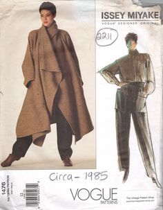 a woman's coat and pants sewing pattern