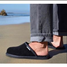 Keep Those Feet Toasty Warm With These Amazing Slide Slippers. Quality And Warmth Comparable To Ugg. Black Suede Outer Inner Wool Blend New In Box Black Velvet Loafers, Mens Slip On Sneakers, Mens Slip On Loafers, Stacy Adams Shoes, Black Leather Dress Shoes, Cozy Slippers, Buckle Loafers, Gucci Loafers, Velvet Loafers