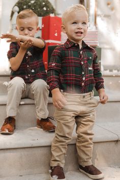 Introduce your little boy to style with our John Shirt in Hattie Green Plaid. This green cotton top features a playful multicolored plaid pattern and a classic collar. With long fitted sleeves and functional buttons, it's the perfect blend of fashion and function. Diaper changes have never been easier. Christmas Outfit Toddler Boy, Toddler Christmas Outfit Boy, Little Boy Christmas Outfits, Boys Holiday Outfits, Christmas Boy Outfit, Kids Christmas Outfits Boys, Toddler Boy Christmas Outfit, Toddler Boy Christmas Outfits, Boy Christmas Outfit