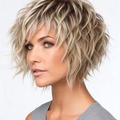 Growing Out A Pixie To A Shag, Choppy Bob Hairstyles For Fine Hair, Rocker Hair, Short Choppy Haircuts, Shaggy Short Hair, Short Hair Pixie Cuts, Choppy Bob Hairstyles, Chin Length Hair, Short Hair Trends