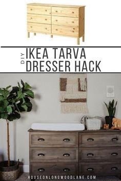 the ikea tarva dresser hack