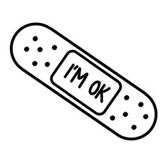 a pill with the word m o k on it is shown in black and white