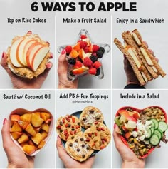 there are six different ways to eat food