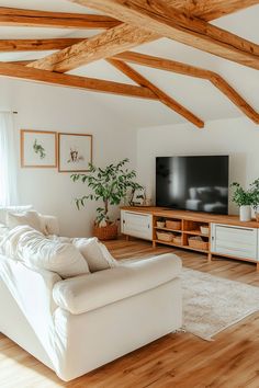 the living room is clean and ready to be used as a home theater or entertainment center