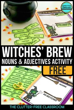 witches'brew nourishment and activities for kids to use in the classroom