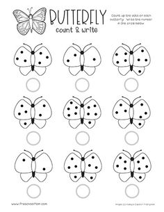 printable butterfly counting game for toddlers