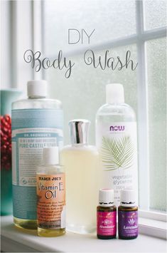 Body Wash And Lotion, Body Wash Recipe, Diy Body Wash, Homemade Body Wash, Dr Bronners, Essential Oil Combinations, Natural Body Wash, Diy Essentials, Diy Body Care