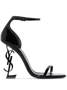 Ysl Heels, Ysl Shoes, Saint Laurent Shoes, Sandals Black, Designer Heels, Black Heels, Black Sandals