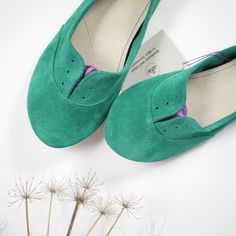 Emerald Aqua Green Suede Handmade Oxford Shoes. $140.00, via Etsy. Elegant Green Leather Shoes With Rubber Sole, Green Flat Loafers With Rubber Sole, Green Round Toe Ballet Flats, Green Ballet Flats With Flat Heel, Spring Green Ballet Flats With Round Toe, Green Spring Loafers With Leather Sole, Green Leather Shoes With Almond Toe And Leather Sole, Green Flats With Rubber Sole And Round Toe, Green Leather Sole Loafers For Spring