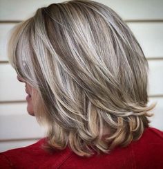 80 Best Hairstyles for Women Over 50 That Take Off 10 Years Mid Length Hair With Layers, Short Hairdos, Modern Haircuts, Blending Gray Hair, Grey Hair Color, Hairstyles Over 50, Modern Hairstyles, Women Over 50