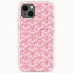 a pink iphone case with an abstract pattern