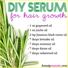 Homemade Serum, Serum For Hair Growth, Serum For Hair, Longer Thicker Hair, Diy Serum, Thick Hair Remedies, Hair Growth Secrets, Long Healthy Hair, Hair Remedies For Growth