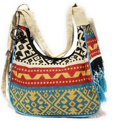 Tapestry Imported Adjustable and thoughtful Strap design to use it as Shoulder, Crossbody and a Backpack bag Two side zipper pockets with evil eye beads décor and one main Zipper compartment Breathable inner lining. -- MariaKinz Hobo bags are made of tapestry fabric. It can be used as Crossbody, Shoulder and backpack with adjustable strap Ethnic design pattern with two Zipper Pockets on the side and evil eye pocket hang beads. One main zipper pocket and inner breathable lining. Multicolor Bags With Zipper Pocket For Trips, Bohemian Tote Backpack With Adjustable Strap, Bohemian Tote Backpack For Daily Use, Bohemian Shoulder Bag With Zipper Closure, Bohemian Shoulder Bag With Zipper, Bohemian Multicolor Shoulder Bag For Trip, Multicolor Bohemian Bags For Trip, Bohemian Satchel Shoulder Bag For Trip, Bohemian Backpack Bag With Adjustable Strap