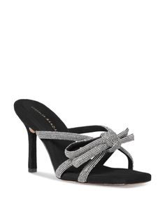 Loeffler Randall Women's Margi Bow Embellished Sandals Chic Embellished Sandals For Gala, Chic Embellished Sandals With Open Heel, Chic Embellished Open Heel Sandals, Chic Evening Sandals With Rhinestones, Designer Rhinestone Sandals For Cocktail, Designer Rhinestone Sandals For Cocktail Occasions, Glamorous Embellished Evening Sandals, Glamorous Evening Embellished Sandals, Chic Embellished Sandals For Cocktail