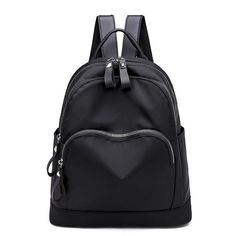 A multi-purpose backpack that can be used as school bags, on trips, or for casual outings. Waterproof School Backpacks For Women have two pockets, one main bog pocket, and the other front pocket, both have a zipper to keep your stuff secured. It comes with two straps so that there is not much weight on your shoulder when you carry it. It comes in plain black and prints too. It is lightweight, durable, and easy to carry. Features: Main Material: Oxford Technics: Embossing Gender: WOMEN Backpacks Type: Softback Capacity: 20-35 Litre Interior: Interior Slot Pocket, Cell Phone Pocket, Interior Zipper Pocket, Interior Compartment Handle/Strap Type: Soft Handle Decoration: Flowers Closure Type: zipper Exterior: Silt Pocket Carrying System: Arcuate Shoulder Strap Lining Material: Polyester Style: Backpacks For Women, Business Bag, Mens Oxfords, Designer Backpacks, Plain Black, Diaper Backpack, Stylish Bag, Casual Backpack, School Backpacks