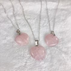 100% GENUINE REAL NATURAL ROSE QUARTZ HEART NECKLACE  Stone of Love LOVE - COMPASSION - PEACE Known to help attract love and keep it, as well as to heal from painful love experiences. This stone of unconditional love is encouraging kindness, compassion, and tenderness in relationship with others and, most of all, with yourself. Rose Quartz allow you to truly give and receive love. Some say that it is also the presence of manganese in rose quartz that calms and heals the heart. Product description: -Rose Quartz Heart Necklace -100% Natural Genuine Rose Quartz Crystal -Pendant Size: 20*20*6mm -925 Sterling Silver Chain -Necklace length : 18 inches -Please note each crystals and stone is truly unique, thanks to the little ''imperfection'' that occurs during the creation process. Crystal Necklaces With Heart Charm For Gift, Valentine's Day Gift Heart Beads Crystal Necklace, Sterling Silver Crystal Necklace For Valentine's Day Gift, Valentine's Day Best Friend Gift Heart Necklace, Valentine's Day Crystal Necklace With Heart Pendant And Charm, Valentine's Day Sterling Silver Crystal Heart Pendant Necklace, Valentine's Day Heart Pendant Crystal Necklace In Sterling Silver, Valentine's Day Sterling Silver Heart Pendant Crystal Necklace, Rose Gold Crystal Necklace For Valentine's Day