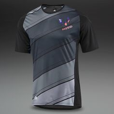 an image of a soccer jersey that is grey and black