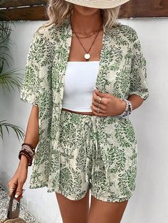 Beach Dresses for Women Co Ord Set 2 Piece Dress Shirt and Short Beach Wear for Women || Beach Dress for Women || Summer Dress Kimono Shirt, Versatile Outfits, Style Cardigan, Feminine Look, Womens Clothing Sizes, Outfit Casual, Beach Dresses, Piece Dress