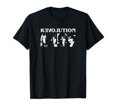 a black shirt with the words revolution on it