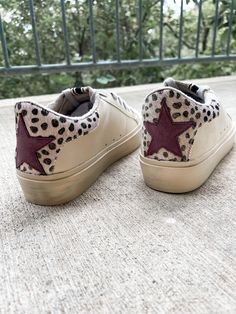 - gold & maroon with star on back - true to size Shoes Shoes, On Back, Sneakers Fashion, Shoes Flats, Stars, Boots, Sneakers, Gold