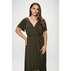 The Georgia Wrap Dress is a WEST K staple - it has a v-neckline, flutter sleeves, a faux wrap tie-waist detail and a hi-low hem. The easy fit silhouette and comfort stretch will make this dress a favorite piece you'll want in every print and color. Made in USA. Machine washable. Belted V-neck Wrap Dress, V-neck Faux Wrap Dress, Green V-neck Wrap Dress With Tie Waist, Faux Wrap Dress, Flutter Sleeves, High Low Hem, Flutter Sleeve, High & Low, High Low