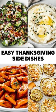 Easy Thanksgiving recipes Easy Thanksgiving Side Dishes, Thanksgiving Healthy, Healthy Thanksgiving Dinner, Healthy Thanksgiving Sides, Thanksgiving Side Dishes Healthy, Vegetarian Thanksgiving Recipes, Thanksgiving Side Dishes Easy