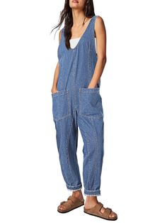 When it comes to being comfortable, light and beautiful, Jumpsuits are the ideal garment for that relaxed and cool style that you want to project. It is versatile, easy and quick to combine, it stylizes the body and can be used by any woman of any age. This practical black jumpsuit is perfect for you, it will give you a unique casual style. It features a sleeveless. Pockets on sides. Capri length. Deep V-neckline and back. 82% cotton, 10% polyester, 8% viscose. Color may be lighter or darker depending of the device it is displayed. Relaxed Fit Trendy Overalls For Loungewear, Trendy Relaxed Fit Overalls For Loungewear, Relaxed Fit Everyday Overalls And Rompers, Relaxed Fit Everyday Overalls And Jumpsuits, Relaxed Fit Everyday Jumpsuits And Rompers, Relaxed Fit Jumpsuits And Rompers For Spring, Everyday Relaxed Fit Overalls, Casual Denim Overall Jumpsuit For Loungewear, Casual Relaxed Fit Denim Jumpsuit With Side Pockets