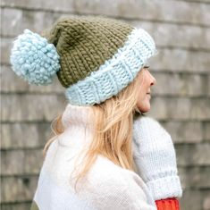 Designed for cold weather fun, the MerSea Knit Pom Beanie is perfect on the slopes, running errands or just taking a great photo in. Our beanie is hand-knit in playful colors and topped with an oversized perky knit pom. Hand-knit with love and happy wishes. - Hand Knit- Oversized yarn pom- Made with 100% acrylic- Hand wash cold only. Do not bleach. Do not tumble dry. Dry flat. Do not iron. Do not dry clean- Imported - Length 14”, Width 8.5" Happy Wishes, Arctic Blue, Pom Beanie, Ear Warmers, Knit Hat, Knit Beanie, Knitting Yarn, Great Photos, Running Errands