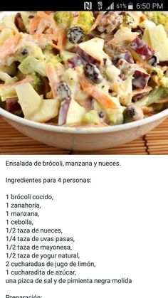 the recipe for this salad is in spanish