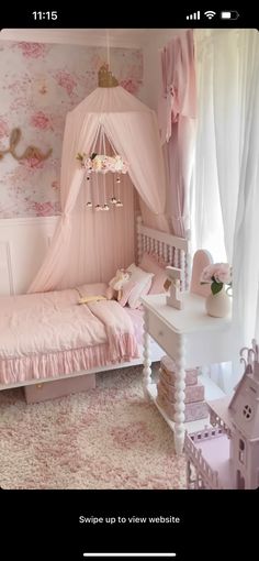 Pink Girls Room, Girls Princess Bedroom, Pink Girl Room Decor, Toddler Bed Girl, Princess Bedrooms, Pastel Home Decor, Toddler Room Decor