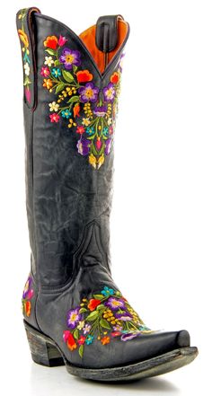 Womens Old Gringo Sora Boots. I've been eyeing these for some time now. finally pulled the trigger and ordered them. Cowgirl Style, Look Vintage, Cool Boots, Cowgirl Boots, Western Boots, Rubber Rain Boots, Flower Power, Just In Case, Cowboy Boots