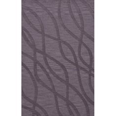 a purple rug with wavy lines on it