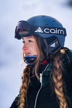 Braids are a great hairstyle to wear while skiing or under your helmet. Braids prevent your hair from tangeling and an added perk is cute beach waves in the apres bar. Combine your braids with a Cairn helmet and goggle and look fabulous on the slopes. SkiWebShop.com | ✓ The online skiwear specialist ✓ Rated with a 9,1 Skiing Hair Styles Helmet, Under Helmet Hairstyles, Hairstyles Under Helmet, Ski Helmet Hairstyles, Hairstyles For Helmets, Ski Hairstyles Helmet, Skiing Hairstyles Helmet, Helmet Hairstyles, Skiing Hair