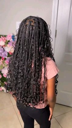 Hair Styles For Girls Braids, Kid Back To School Hairstyles, Hair Braid Designs For Kids, Kids Goddess Knotless Braids, Cute Summer Hairstyles Braids, Hair For Kids Braids, Little Black Girls Box Braids Hairstyle, Goddess Braids On Kids, Cute Girl Hairstyles Black Girls Braids