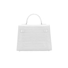 DESIGN
The stunning Kim shoulder bag is perfect for adding a dash of chic to any ensemble. Made in Italy from croco embossed calf skin, this versatile piece has an intriguing look, that will complete any style in a memorable way. This style can be used as a handbags or a shoulder bag, taking you from day to evening with ease.
DESCRIPTION
Made In ItalyCroco embossed leather with matching trimMicrofiber interiorGold-toned detailing
DETAILS
8.6"h x 4"w x 11"l3" handle drop35" to 47" detachable/adju High-end Rectangular Bag With Crocodile Pattern, Luxury Crocodile Pattern Crossbody Bag, Luxury Crossbody Bag With Crocodile Pattern, High-end Rectangular Crocodile Pattern Bag, Elegant White Satchel For Everyday Luxury, Timeless Crocodile Pattern Bags, High-end Top Handle Bag With Crocodile Pattern, Designer Crocodile Pattern Top Handle Shoulder Bag, Luxury Rectangular Shoulder Bag With Crocodile Pattern