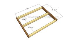 how to build a diy wood planter box with measurements for the top and bottom