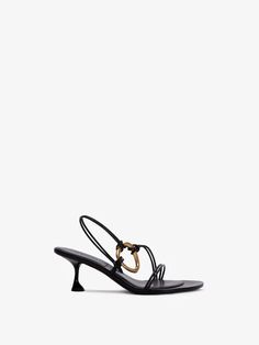 Proenza Schouler Hoop Slingback Sandals - Black | Proenza Schouler Official Site Chic Slingback Sandals With Heel And Toe Strap, Chic Slingback Sandals With Heel Loop, Designer Slingback Sandals For Summer, Chic Sandals With Sculpted Heel And Single Toe Strap, Chic Strappy Slingback Sandals With Removable Insole, Chic Sandals With Heel And Single Toe Strap, Chic Open Heel Slingback Sandals With Padded Heel, Chic Strappy Sandals With Sculpted Heel, Chic Slingback Sandals With Open Heel And Branded Insole