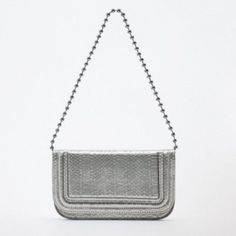 Shoulder Bag Charcoal Gray Chic Silver Zara Shoulder Bag, Zara Silver Shoulder Bag For Evening, Zara Silver Evening Shoulder Bag, Silver Zara Shoulder Bag For Evening, Zara Silver Evening Bag, Chic Silver Zara Bags, Gray Rectangular Evening Bag, Elegant Gray Pouch Bag, Zara Clutch For Daily Use