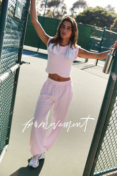 Spring Relaxed Activewear For Workout, Relaxed Spring Activewear For Workout, Relaxed Spring Workout Activewear, Relaxed Summer Sports Activewear, Athleisure Sweatpants For Yoga, Relaxed Activewear For Spring, Relaxed Fit Activewear For Spring, Spring Sporty Joggers For Loungewear, Sporty Spring Joggers For Loungewear