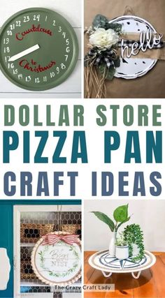 dollar store pizza pan craft ideas