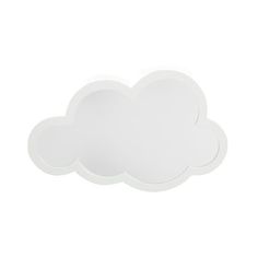 a white cloud shaped plate on a white background