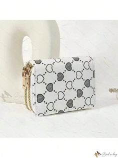 Bird in Bag - Vintage Inspired Double Zipper Wallet for Women Trendy White Wallets For Gifts, White Rectangular Coin Purse With Zipper, White Rectangular Coin Purse With Zipper Closure, White Coin Purse With Zipper Closure As Gift, White Rectangular Wallet With Zipper Closure, Trendy White Wallets With Zipper Closure, Trendy White Wallet With Zipper Closure, Trendy White Pouch Wallet, Trendy Coin Purse With Zipper Closure As Gift