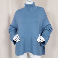 sponsored - Find many great new & used options and get the best deals for TOTEME Ribbed Wool And Organic Cotton Blend Turtleneck Sweater In Blue Size S at the best online prices at eBay! Free shipping for many products! Turtleneck Sweater, Sweaters For Women, Organic Cotton, Cotton Blend, Turtle Neck, Best Deals, Wool, Blue, Fabric