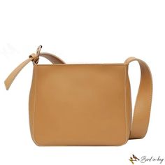 Bird in Bag - New bag fashion simple solid color single shoulder crossbody bag wide shoulder strap small square bag leisure ladies bag