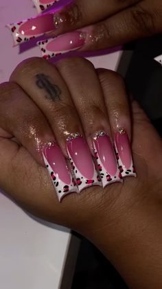 Long Nails With Crystals, Tapered Duck Nails Long, Curved Nails Designs, Tapered Nails, Curve Nails, Punk Nails