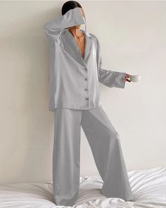 Type: Two-piece Silk Pajama Set.Material: 100% 22 Momme Charmeuse Silk. Experience ultimate comfort with our Oversized Comfortable Silk Pajama Set. Crafted from premium silk, this set combines luxurious softness with a relaxed fit, perfect for unwinding after a long day. The oversized design ensures maximum comfort and freedom of movement, while the natural breathability of silk keeps you cool and cozy all night. Ideal for lounging or a restful night’s sleep, this pajama set is a stylish additio Silk Pajamas Set, Wolf Sketch, Silk Pajama, Silk Pajama Set, Christmas Pjs, Silk Pajamas, Loungewear Set, Natural Silk, Anniversary Sale