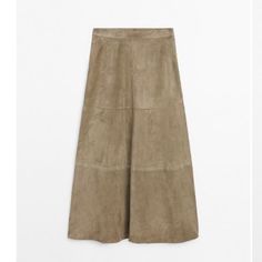 New With Tags Mocha Mousse, Beige Skirt, Women Skirts Midi, Massimo Dutti, Mocha, Midi Skirt, Womens Skirt, Size Medium, Skirt