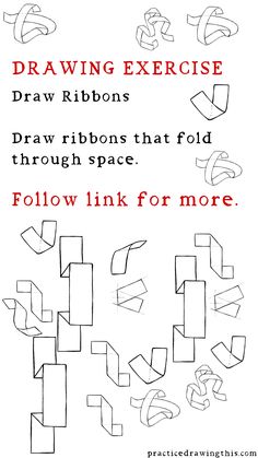 the instructions for how to draw an object with different shapes and sizes, including arrows